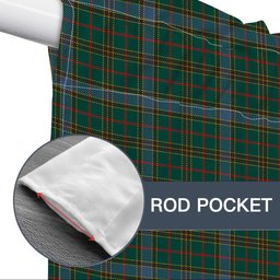 ScotsTee Shop Scottish Balfour Hunting Modern Tartan Tie Up Valance Curtain