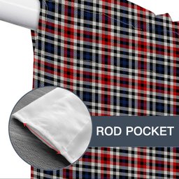 ScotsTee Shop Scottish Bell Border (Bell Southern Bell) Modern Tartan Tie Up Valance Curtain