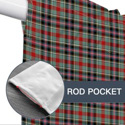 ScotsTee Shop Scottish Bruce of Kinnaird Modern Tartan Tie Up Valance Curtain
