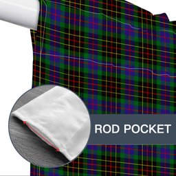 ScotsTee Shop Scottish Brodie Hunting Modern Tartan Tie Up Valance Curtain