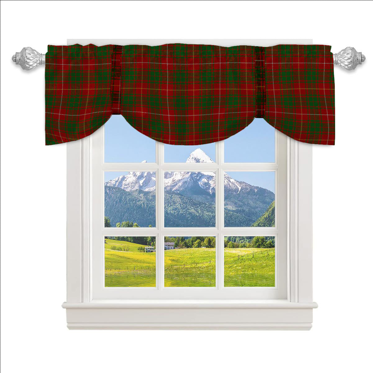 ScotsTee Shop Scottish Bruce Vestiarium Tartan Tie Up Valance Curtain
