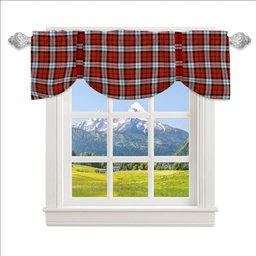 ScotsTee Shop Scottish Brodie Dress Ancient Tartan Tie Up Valance Curtain