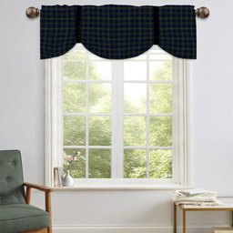 ScotsTee Shop Scottish Bruce of Crionaich Tartan Tie Up Valance Curtain