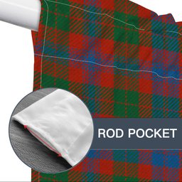 ScotsTee Shop Scottish Black Watch Pipe Band Ancient Tartan Tie Up Valance Curtain