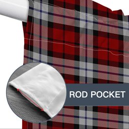 ScotsTee Shop Scottish Brodie Dress Tartan Tie Up Valance Curtain