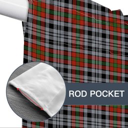 ScotsTee Shop Scottish Borthwick Dress Ancient Tartan Tie Up Valance Curtain