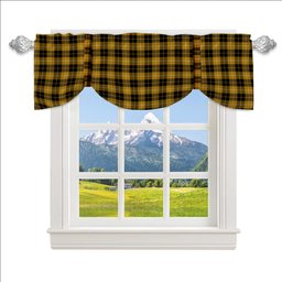 ScotsTee Shop Scottish Barclay Dress Ancient Clan Tartan Tie Up Valance Curtain