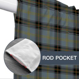 ScotsTee Shop Scottish Bell of the Borders Tartan Tie Up Valance Curtain