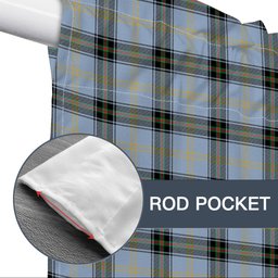 ScotsTee Shop Scottish Bell of the Borders Ancient Tartan Tie Up Valance Curtain