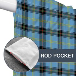 ScotsTee Shop Scottish Bell of the Borders Modern Tartan Tie Up Valance Curtain