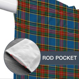 ScotsTee Shop Scottish Bethune Ancient Tartan Tie Up Valance Curtain