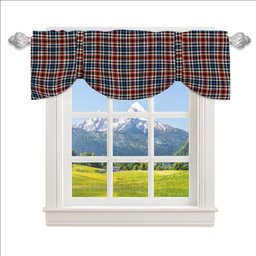 ScotsTee Shop Scottish Bell Border (Bell Southern Bell) Ancient Tartan Tie Up Valance Curtain