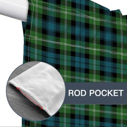 ScotsTee Shop Scottish Baillie of Polkemmet Ancient Tartan Tie Up Valance Curtain