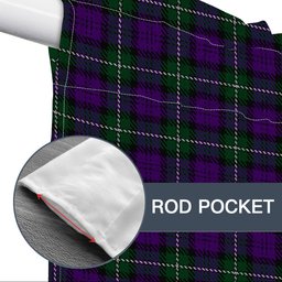 ScotsTee Shop Scottish Baillie Highland Society Tartan Tie Up Valance Curtain