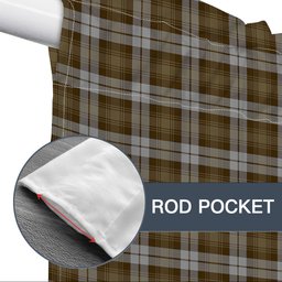 ScotsTee Shop Scottish Baillie Dress Tartan Tie Up Valance Curtain