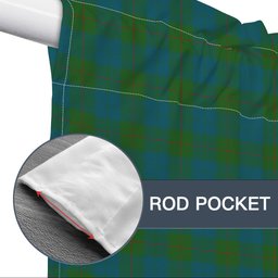 ScotsTee Shop Scottish Barclay Hunting Ancient Clan Tartan Tie Up Valance Curtain
