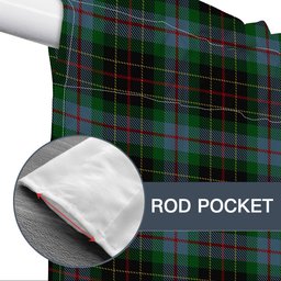 ScotsTee Shop Scottish Brodie Hunting Tartan Tie Up Valance Curtain