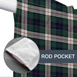 ScotsTee Shop Scottish Blair Dress Modern Tartan Tie Up Valance Curtain