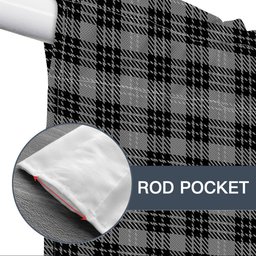 ScotsTee Shop Scottish Clan Hamilton Society Tartan Tie Up Valance Curtain