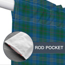 ScotsTee Shop Scottish Burns of California Ancient Tartan Tie Up Valance Curtain