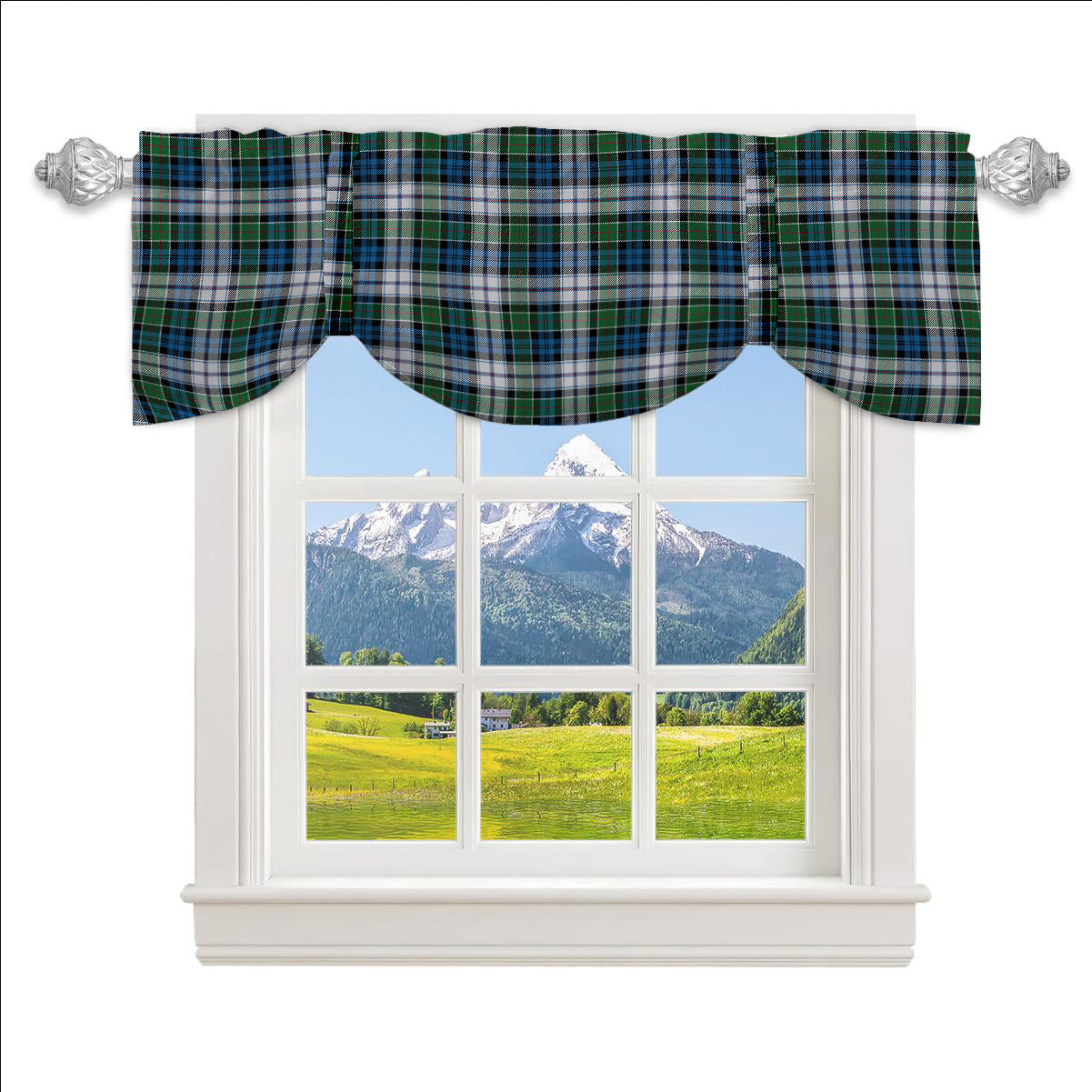 ScotsTee Shop Scottish Colquhoun Dress Ancient Tartan Tie Up Valance Curtain