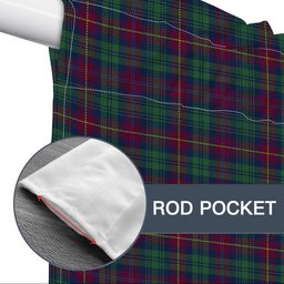 ScotsTee Shop Scottish Cairns of Finavon Modern Tartan Tie Up Valance Curtain