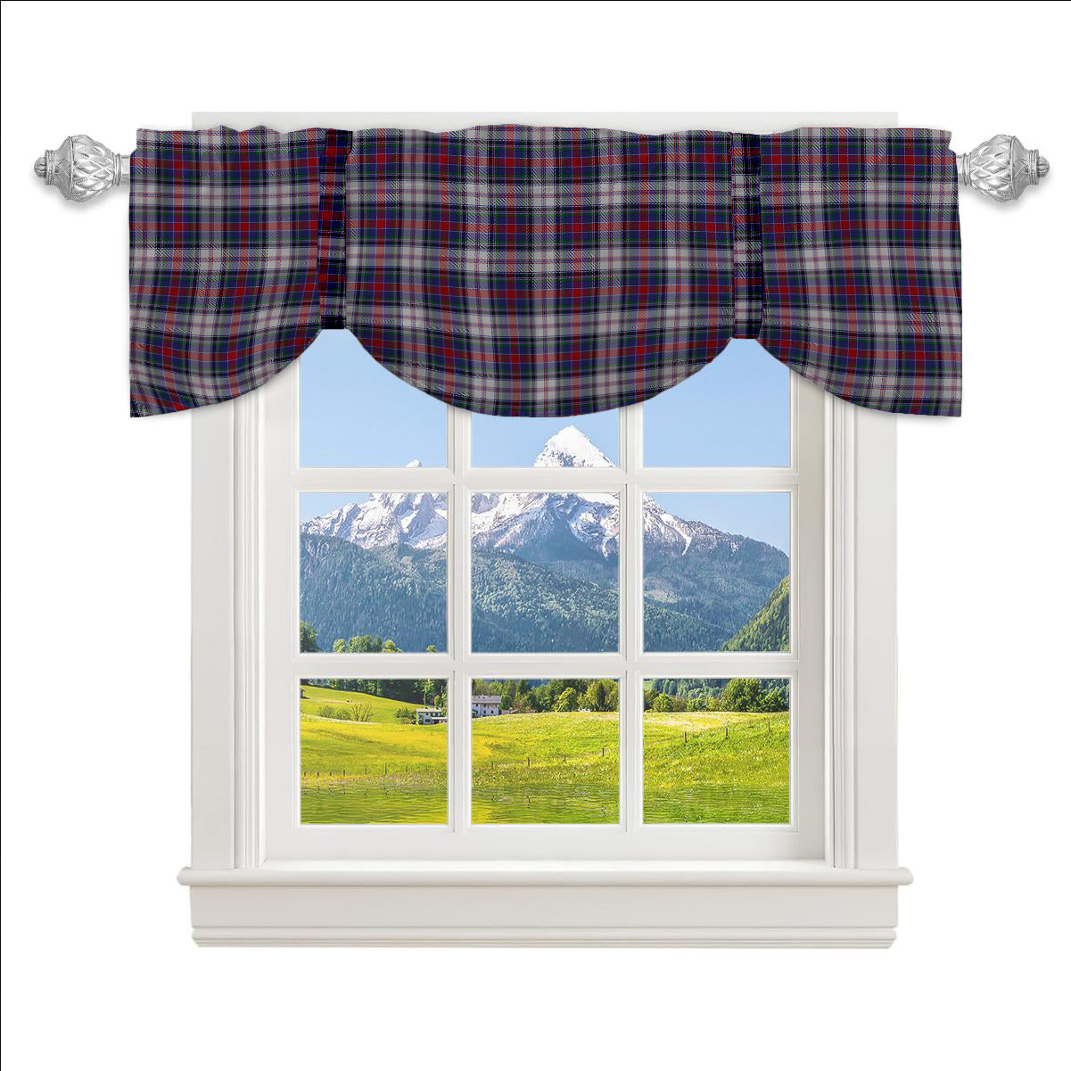 ScotsTee Shop Scottish Cooper Dress Dalgliesh 1 Tartan Tie Up Valance Curtain