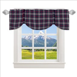 ScotsTee Shop Scottish Cooper Dress Dalgliesh 1 Tartan Tie Up Valance Curtain