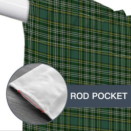 ScotsTee Shop Scottish Currie of Balilone Tartan Tie Up Valance Curtain