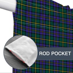 ScotsTee Shop Scottish Cape Breton Provincial Modern Tartan Tie Up Valance Curtain