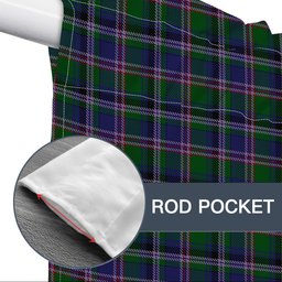 ScotsTee Shop Scottish Couper of Gogar Tartan Tie Up Valance Curtain