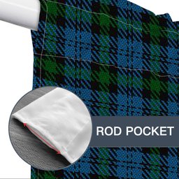 ScotsTee Shop Scottish Campbell of Glenlyon Tartan Tie Up Valance Curtain