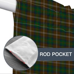 ScotsTee Shop Scottish Chisholm Hunting Tartan Tie Up Valance Curtain