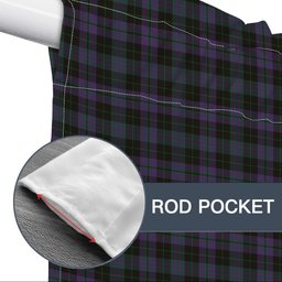 ScotsTee Shop Scottish Clergy Green Tartan Tie Up Valance Curtain