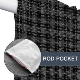 ScotsTee Shop Scottish Clergy Breacan na’n Clearach Tartan Tie Up Valance Curtain