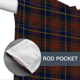 ScotsTee Shop Scottish Cameron Hunting Modern Tartan Tie Up Valance Curtain