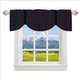 ScotsTee Shop Scottish Cairns of Finavon Tartan Tie Up Valance Curtain