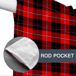 ScotsTee Shop Scottish Cunningham Modern Tartan Tie Up Valance Curtain