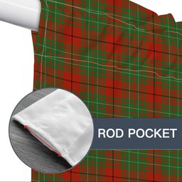 ScotsTee Shop Scottish Cumming Ancient Tartan Tie Up Valance Curtain
