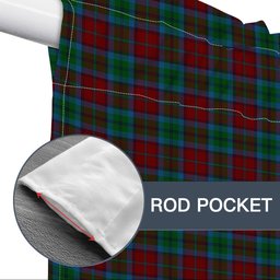 ScotsTee Shop Scottish Christie, Keith & Family Tartan Tie Up Valance Curtain