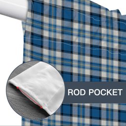 ScotsTee Shop Scottish Craig Paisley Ancient Tartan Tie Up Valance Curtain