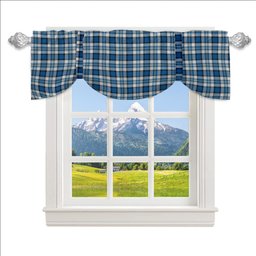 ScotsTee Shop Scottish Craig Paisley Ancient Tartan Tie Up Valance Curtain