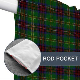 ScotsTee Shop Scottish Connolly Hunting Tartan Tie Up Valance Curtain