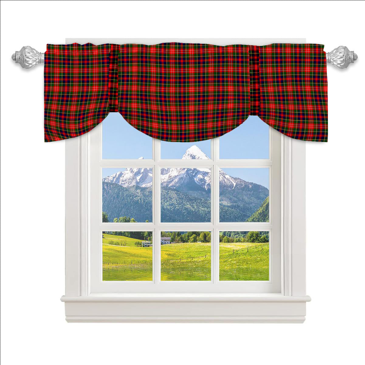 ScotsTee Shop Scottish Christie SC Tartan Tie Up Valance Curtain