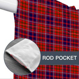 ScotsTee Shop Scottish Cameron of Lochiel Modern Tartan Tie Up Valance Curtain