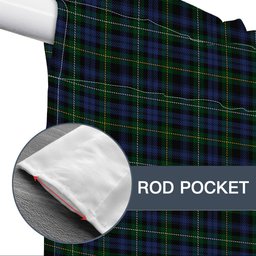 ScotsTee Shop Scottish Campbell of Argyll 01 Tartan Tie Up Valance Curtain
