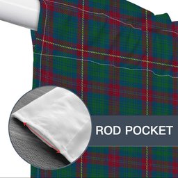 ScotsTee Shop Scottish Cairns of Finavon Ancient Tartan Tie Up Valance Curtain