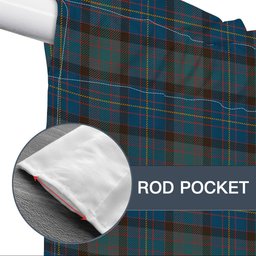 ScotsTee Shop Scottish Cochrane Hunting Modern Tartan Tie Up Valance Curtain