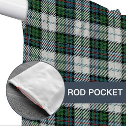ScotsTee Shop Scottish Campbell of Cawdor Dress Ancient Tartan Tie Up Valance Curtain