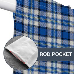 ScotsTee Shop Scottish Craig Paisley Modern Tartan Tie Up Valance Curtain